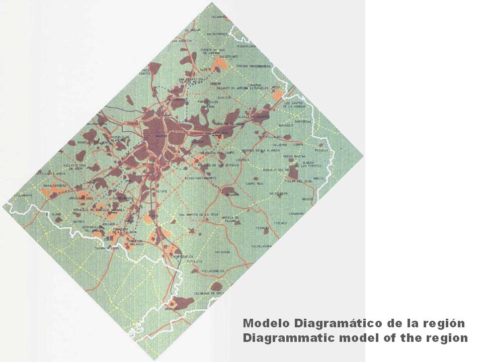 Madrid Urban Metropolitan Reticular Matrix Regional Planning 1996