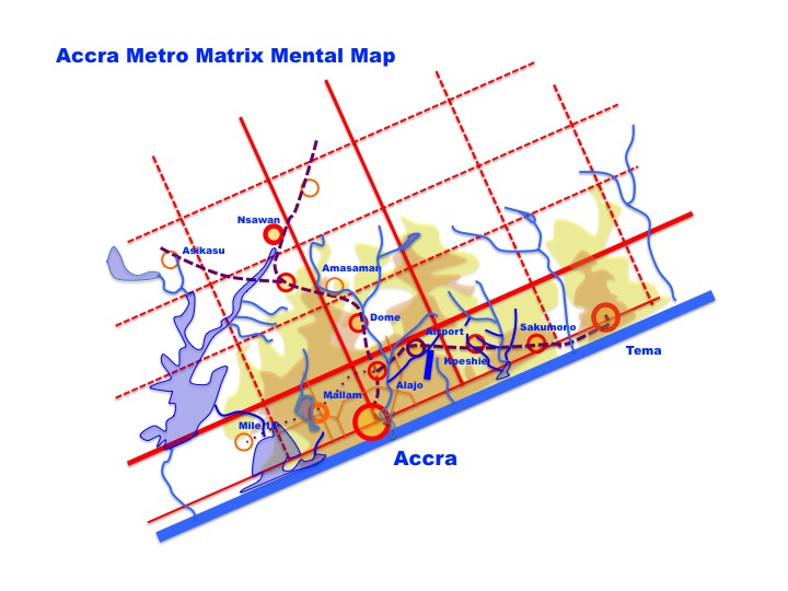 Accra Metro Matrix Metropolitan Urban Plan Map strategic