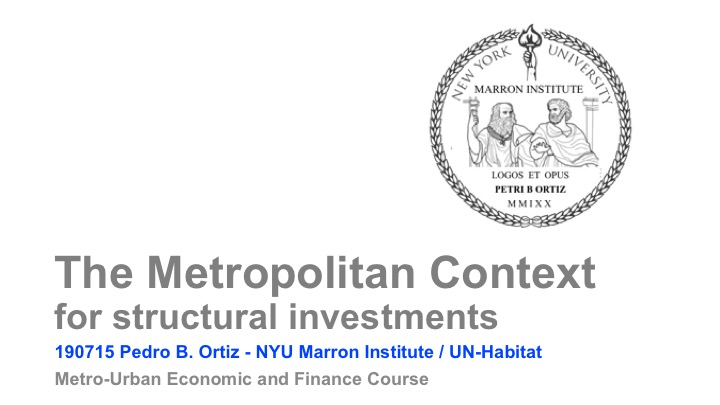 Pedro B. Ortiz New York University Marron Institute Metropolitan Discipline teaching