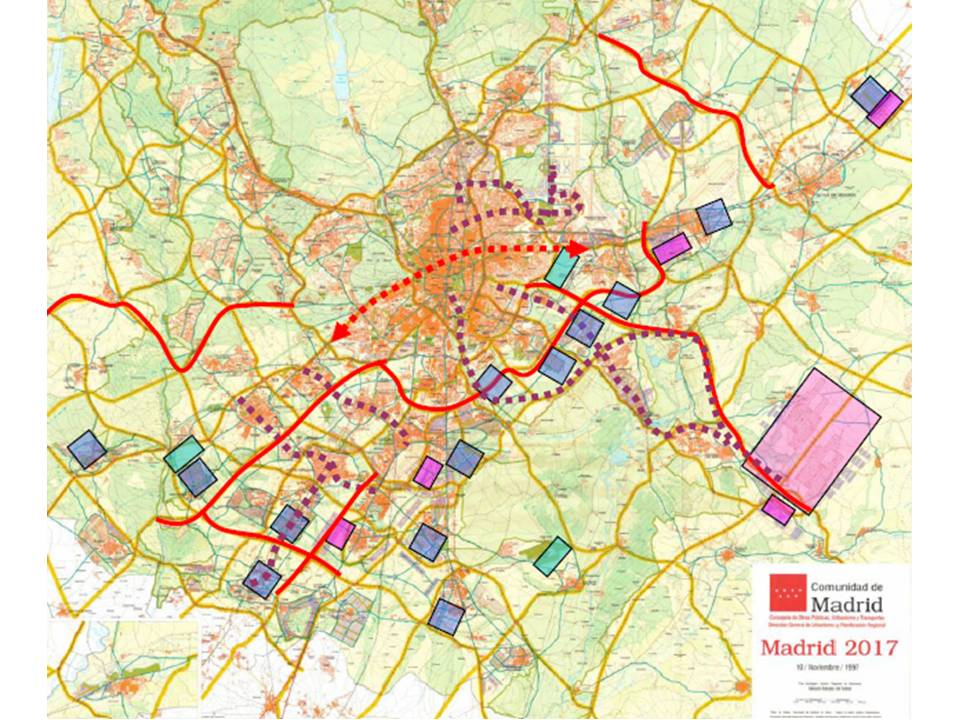 Madrid Metropolitan Regional Reticular Matrix Plan success effect implemented projects