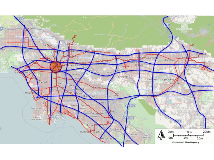 Los Angeles double reticula matro matrix metropolitan strategic structure