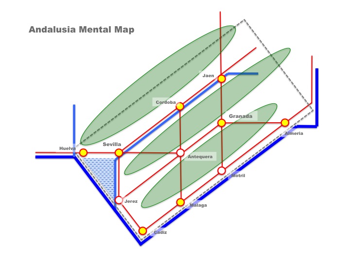 Andalucia Urban Acupuncture Mental Map Strategic Regional Plan